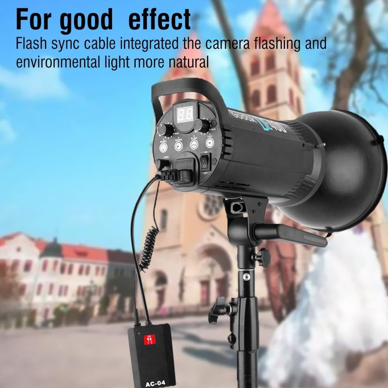 Zyyini 2.5mm to Male Flash PC Sync Cable, Extendable Flash Sync Coiled Cable with Screw Lock for Camera Photography Connector - Image 5